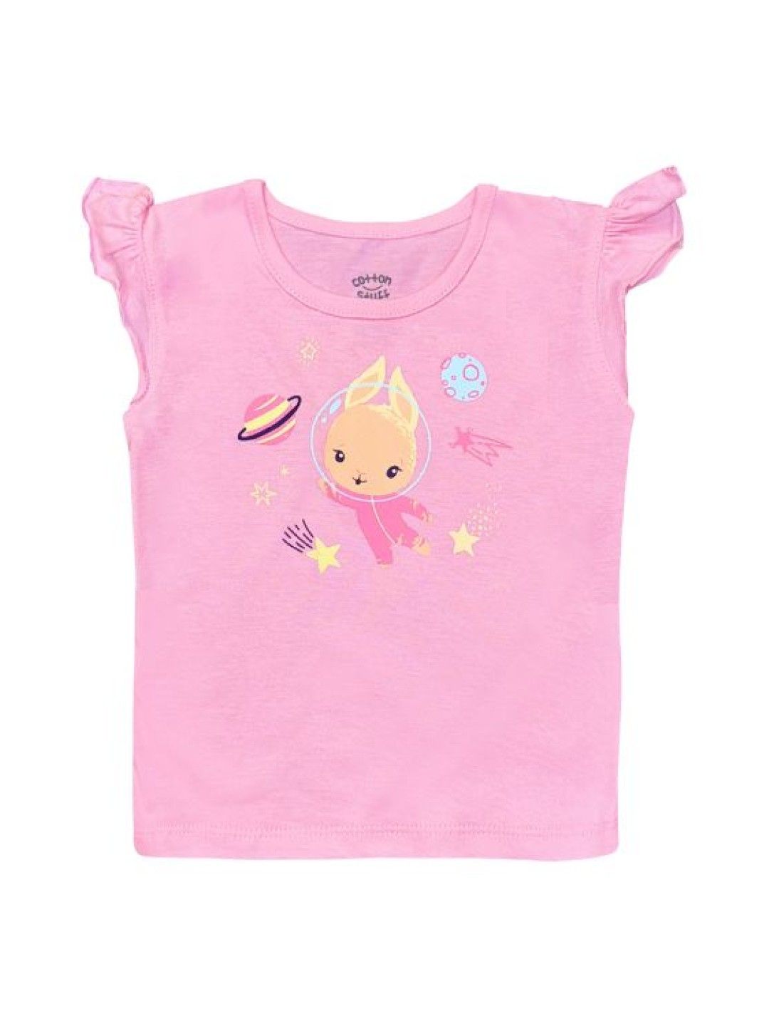 Cotton Stuff 3-piece Blouse with Ruffled sleeves (Cosmic Bunny - Girl) (No Color- Image 2)