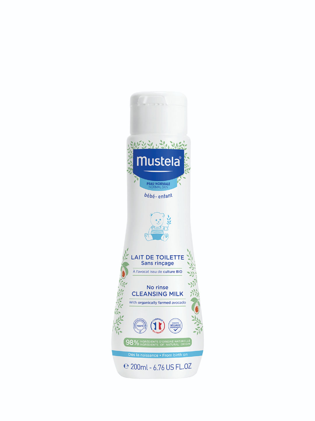 Mustela No Rinse Cleansing Milk (200ml)