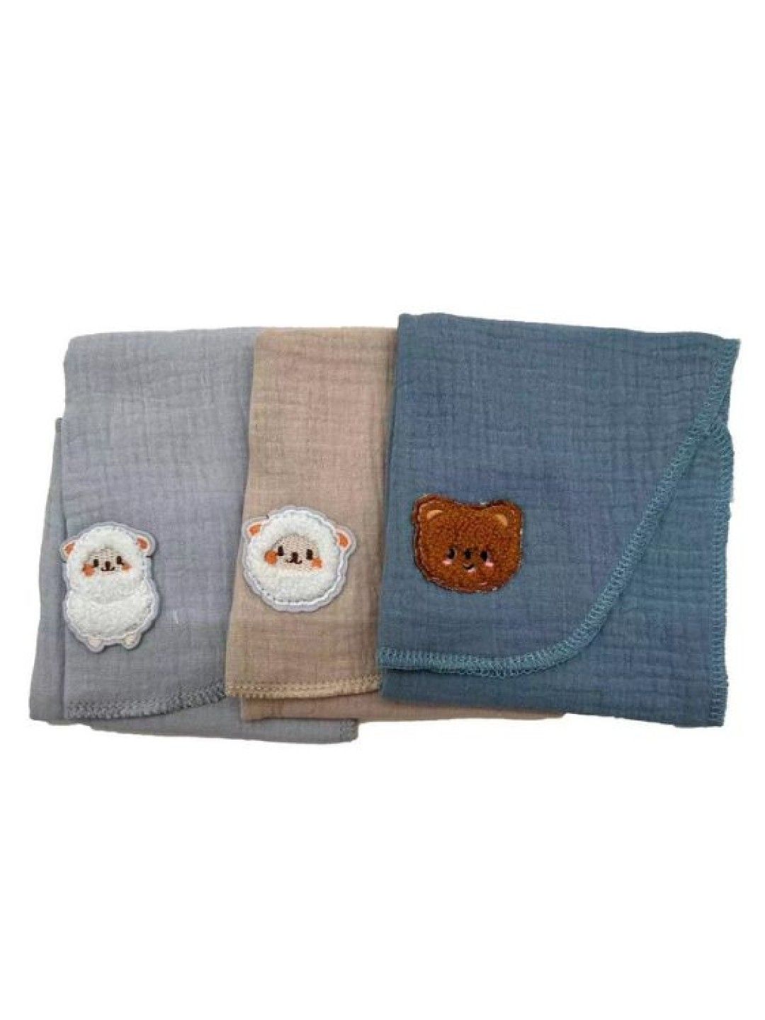 Mambo 4 Layer Baby Sweat Back Towel, 3-pc Set (Boys)