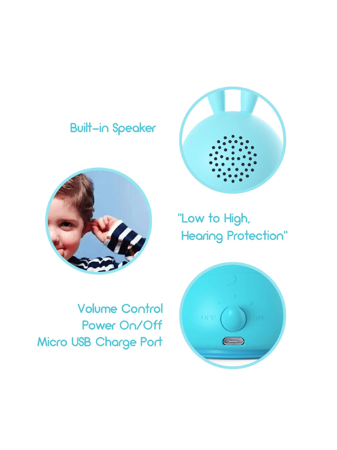 Alilo Smarty Shake and Tell Rattle (Blue- Image 4)