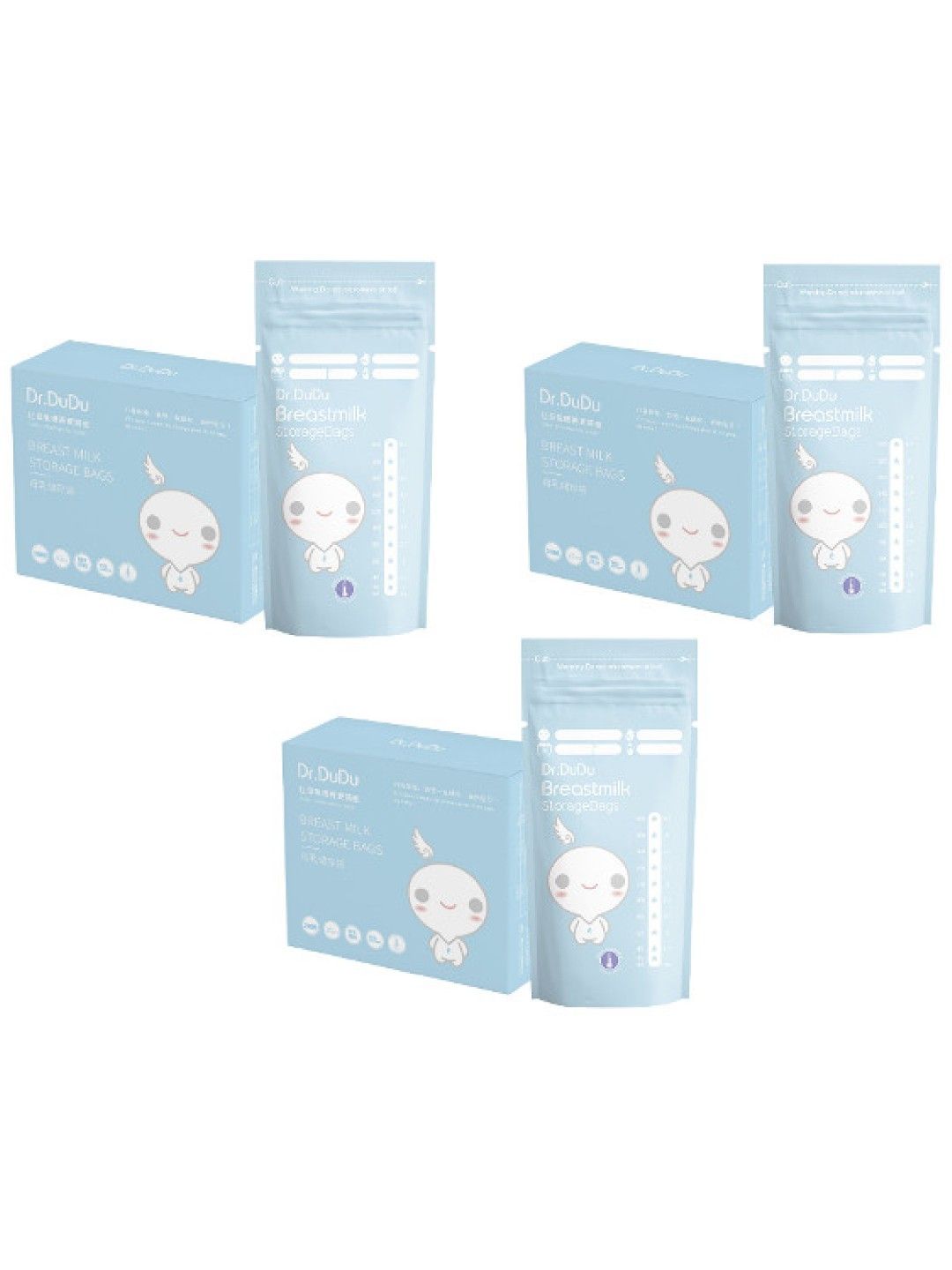 Dr. Dudu Breastmilk bags 200ml Pack of 3 (30 pcs)