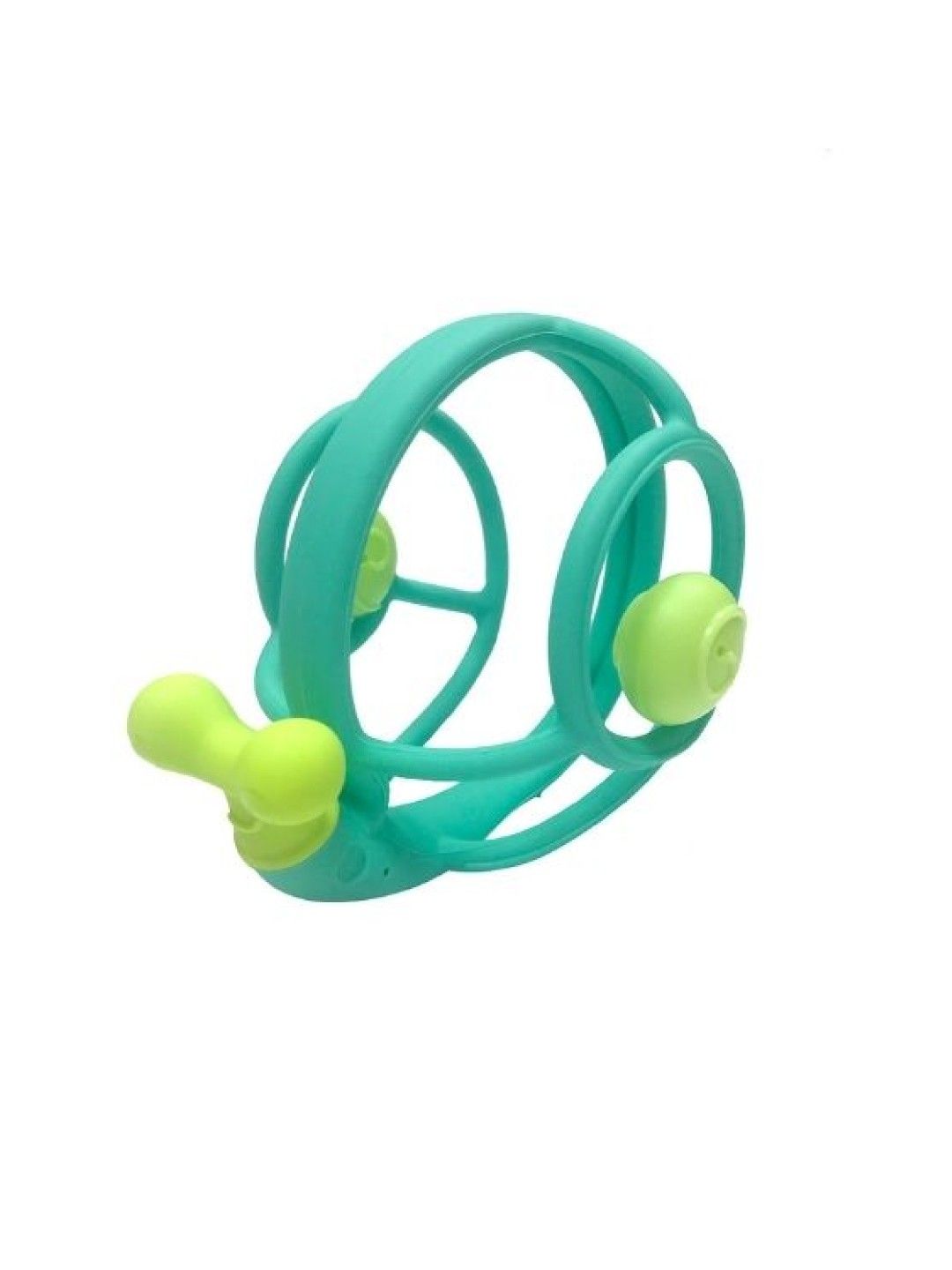 Mombella Snail Rattle Teether (Green- Image 1)