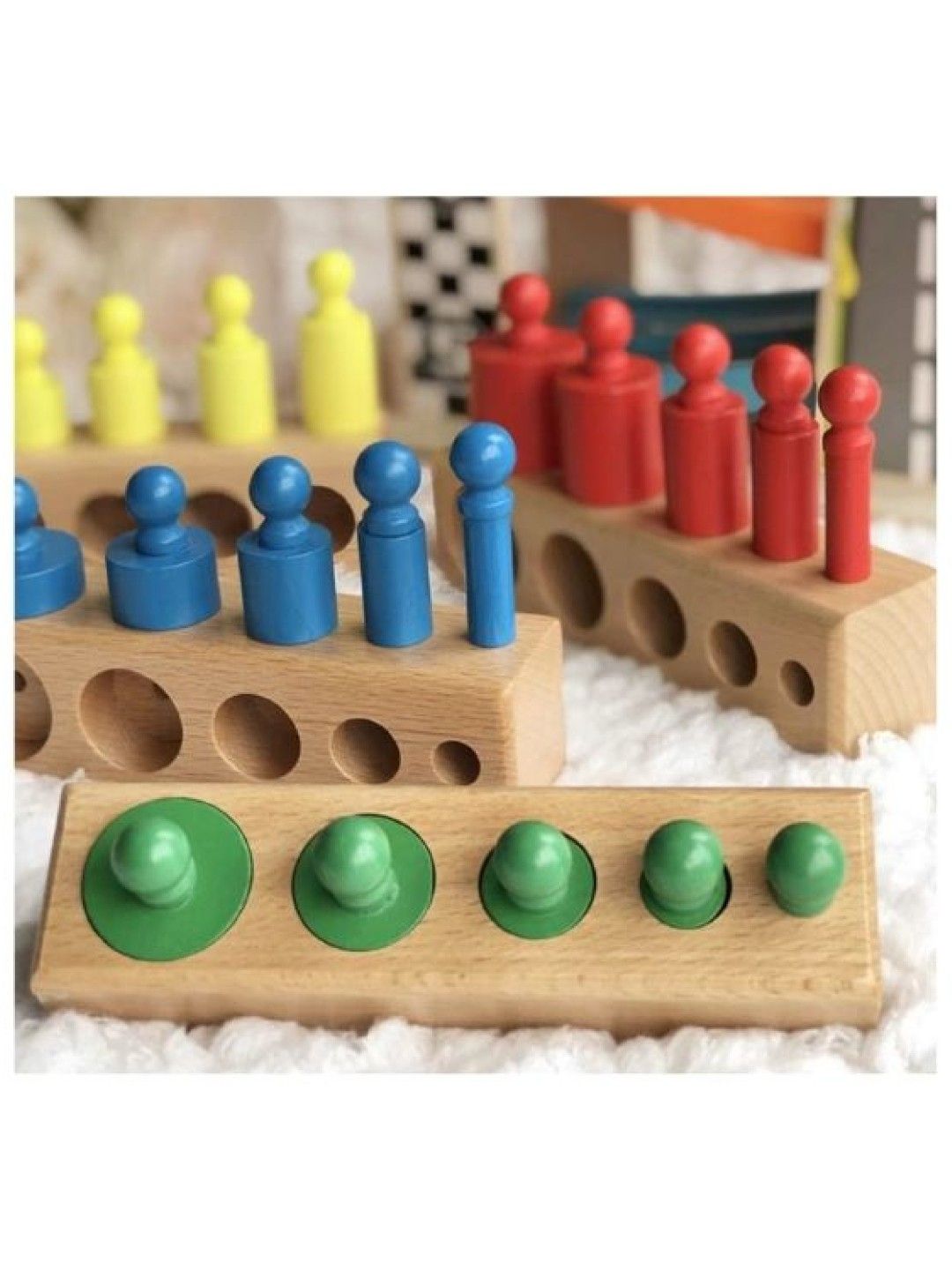 Hungry Hippo PH Montessori Wooden Colored Cylinder (No Color- Image 4)