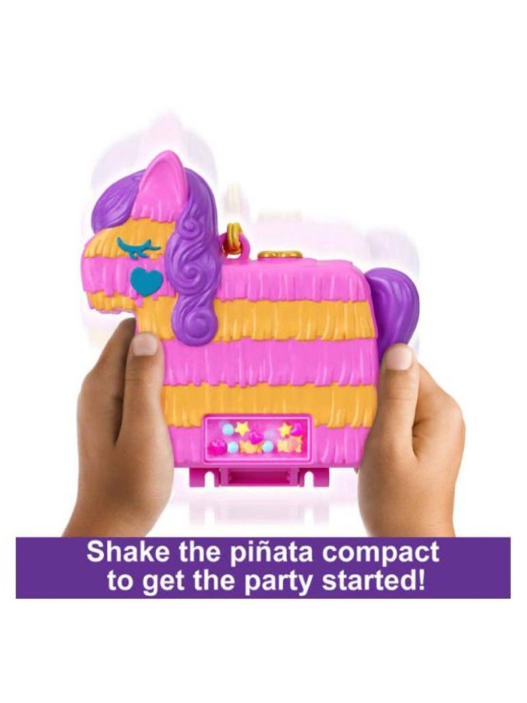 Polly Pocket Mini Toys, Piñata Party Compact Playset (No Color- Image 3)