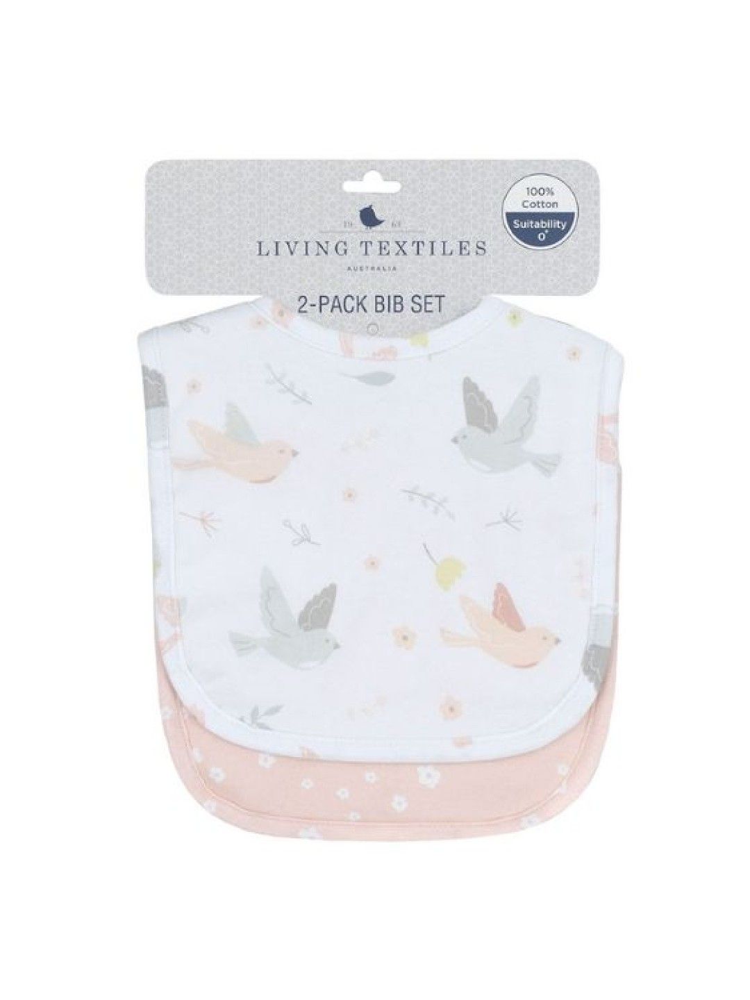 Living Textiles Baby Bibs (2packs) - Ava/Floral (No Color- Image 2)