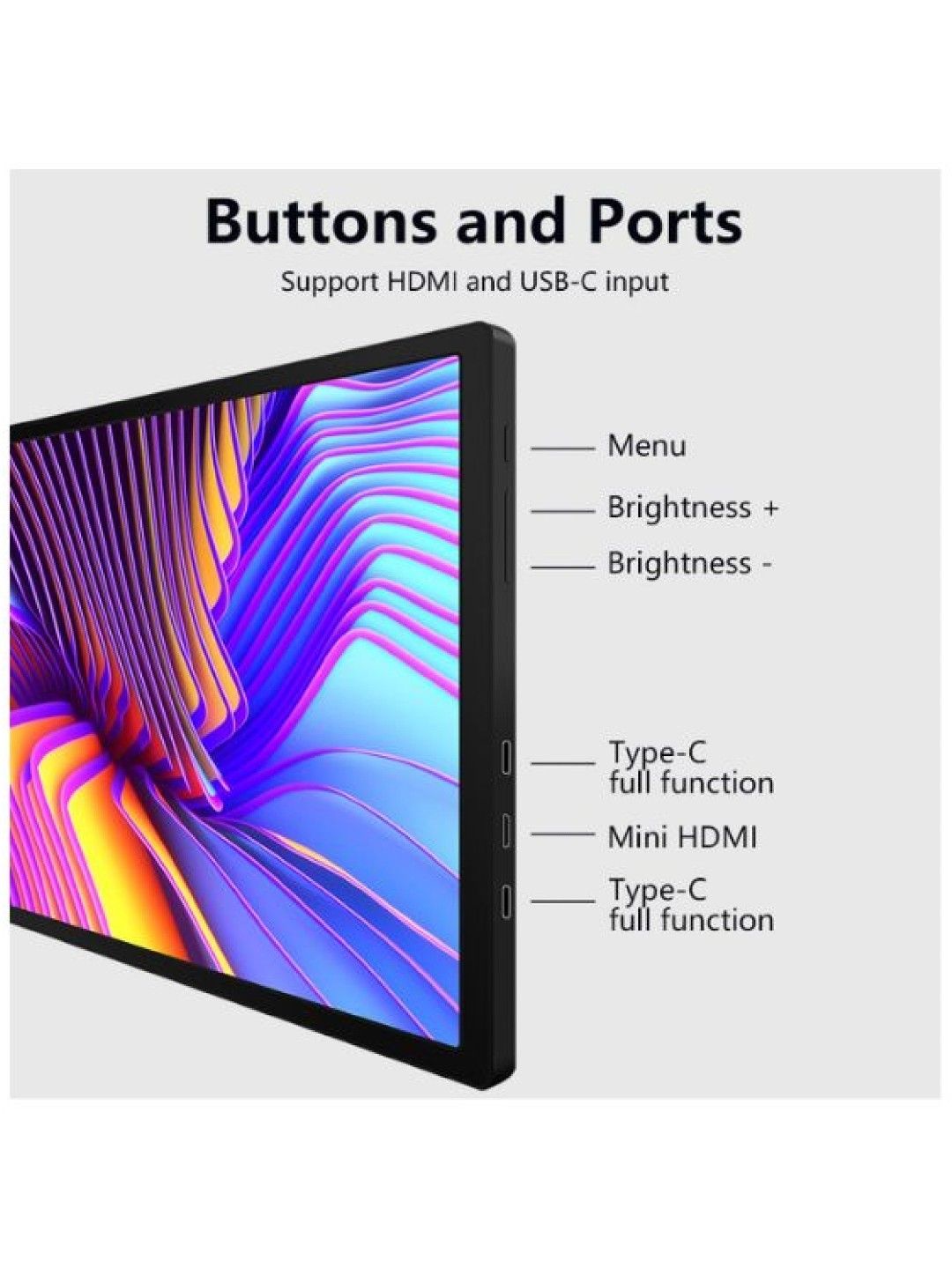 JUNO S14 Portable Monitor (Gray- Image 3)