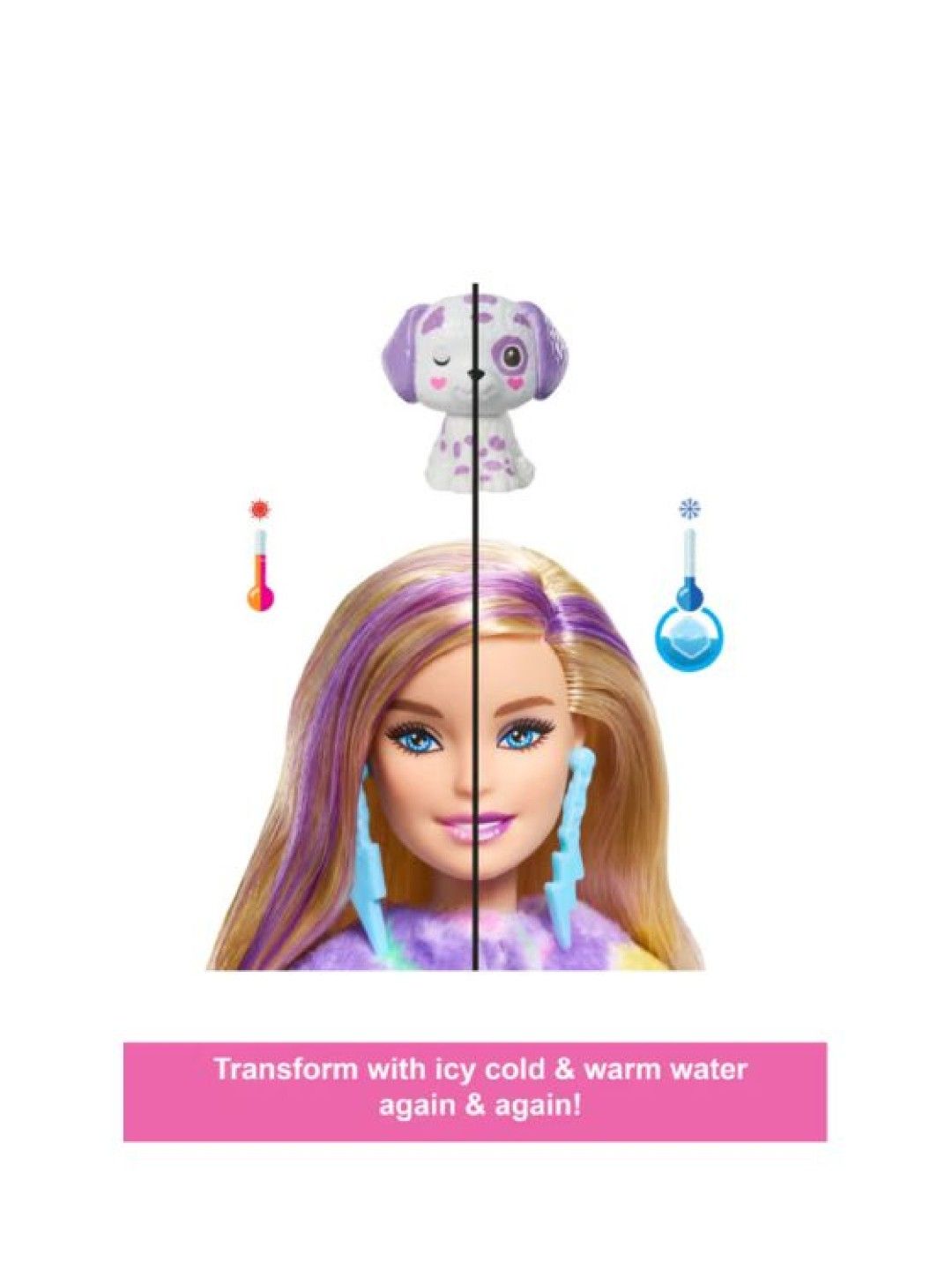 Barbie Cutie Reveal Color Dream Series - Dalmatian Doll (No Color- Image 3)