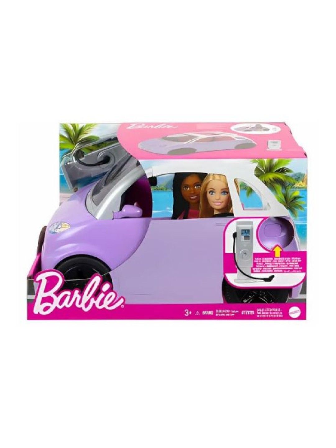 Barbie Electric Vehicle with Charging Station and Plug (No Color- Image 4)