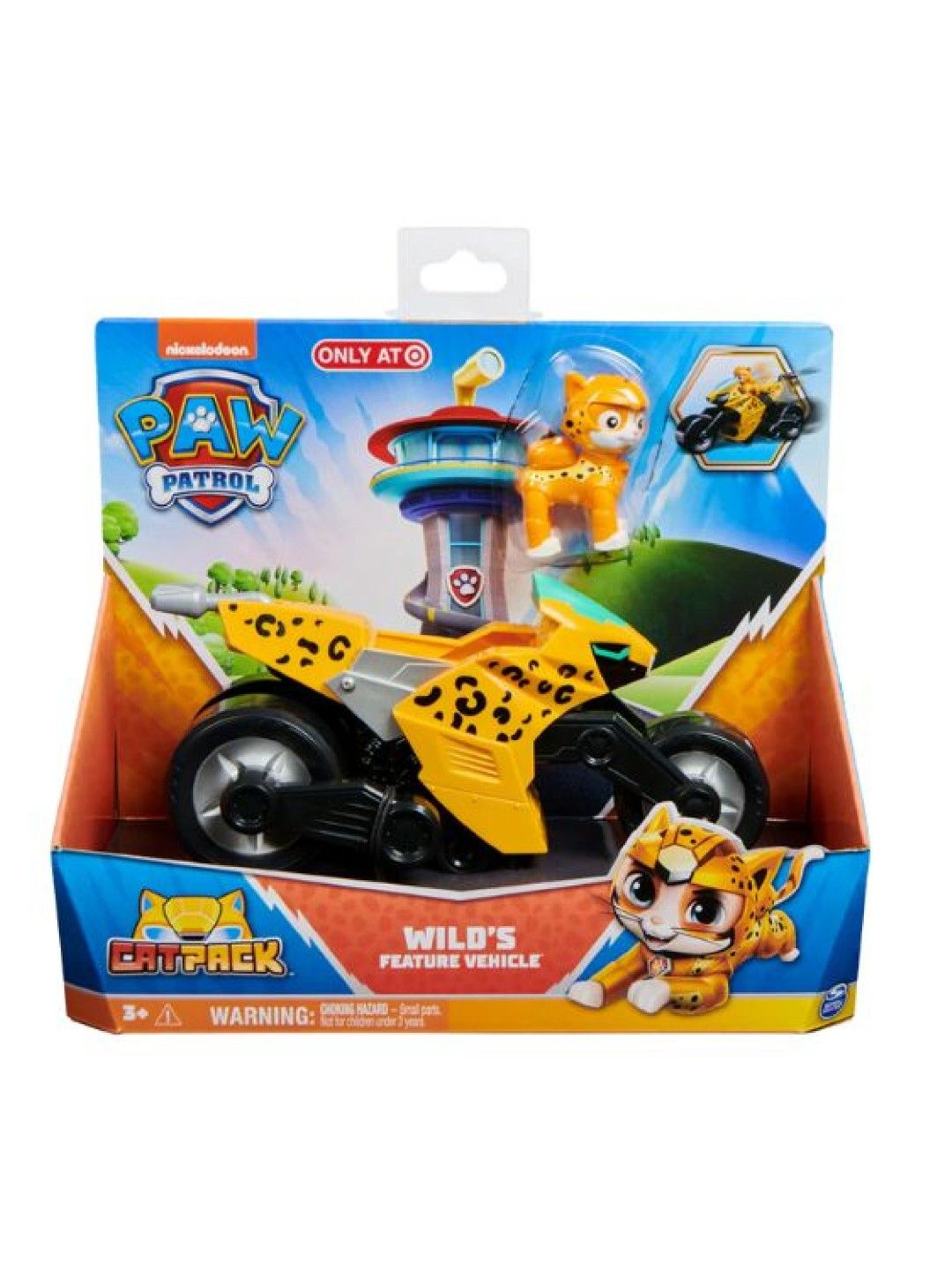 Paw Patrol Wild Cat With His Motorcycle Leopard (No Color- Image 4)