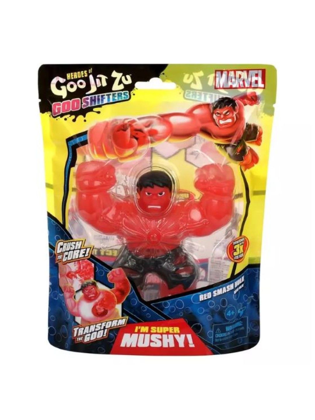 Heroes of Goo Jit Zu Goo Shifters The Marvel Edition - Red Smash Hulk (No Color- Image 4)