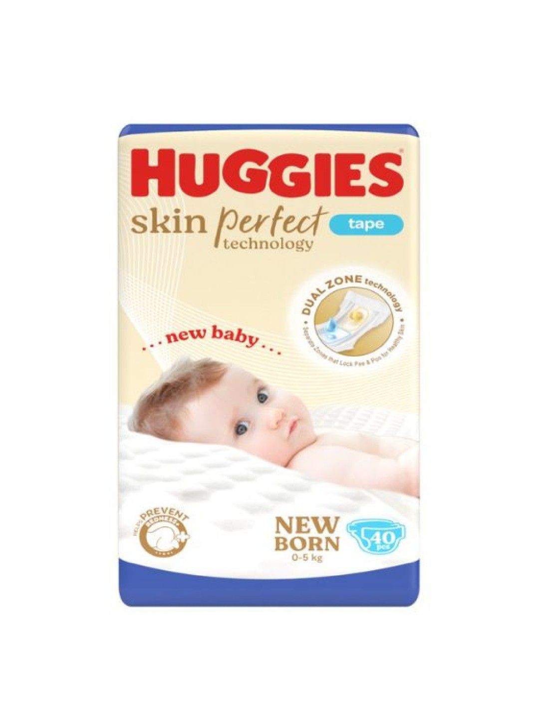 Huggies Skin Perfect Diaper - Newborn (40 pcs) (No Color- Image 1)