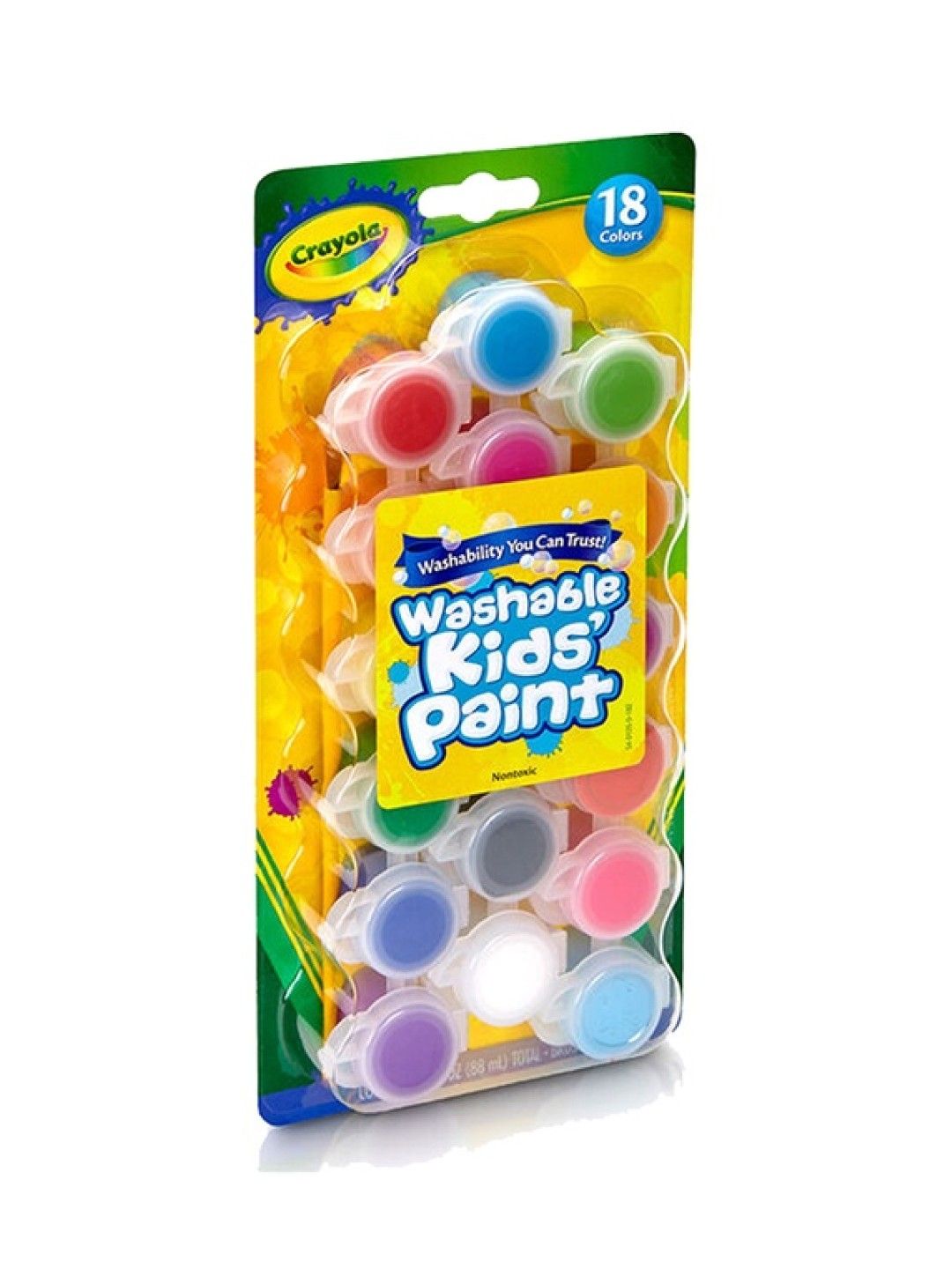 Crayola Washable Kids Paint-Assorted Colors (18 Count) (No Color- Image 2)