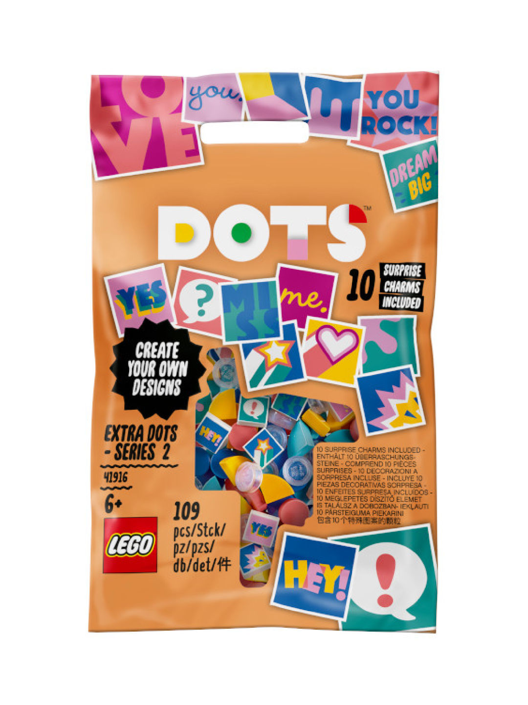 Lego Extra DOTS - Series 2 Building Blocks (109pcs) (No Color- Image 1)