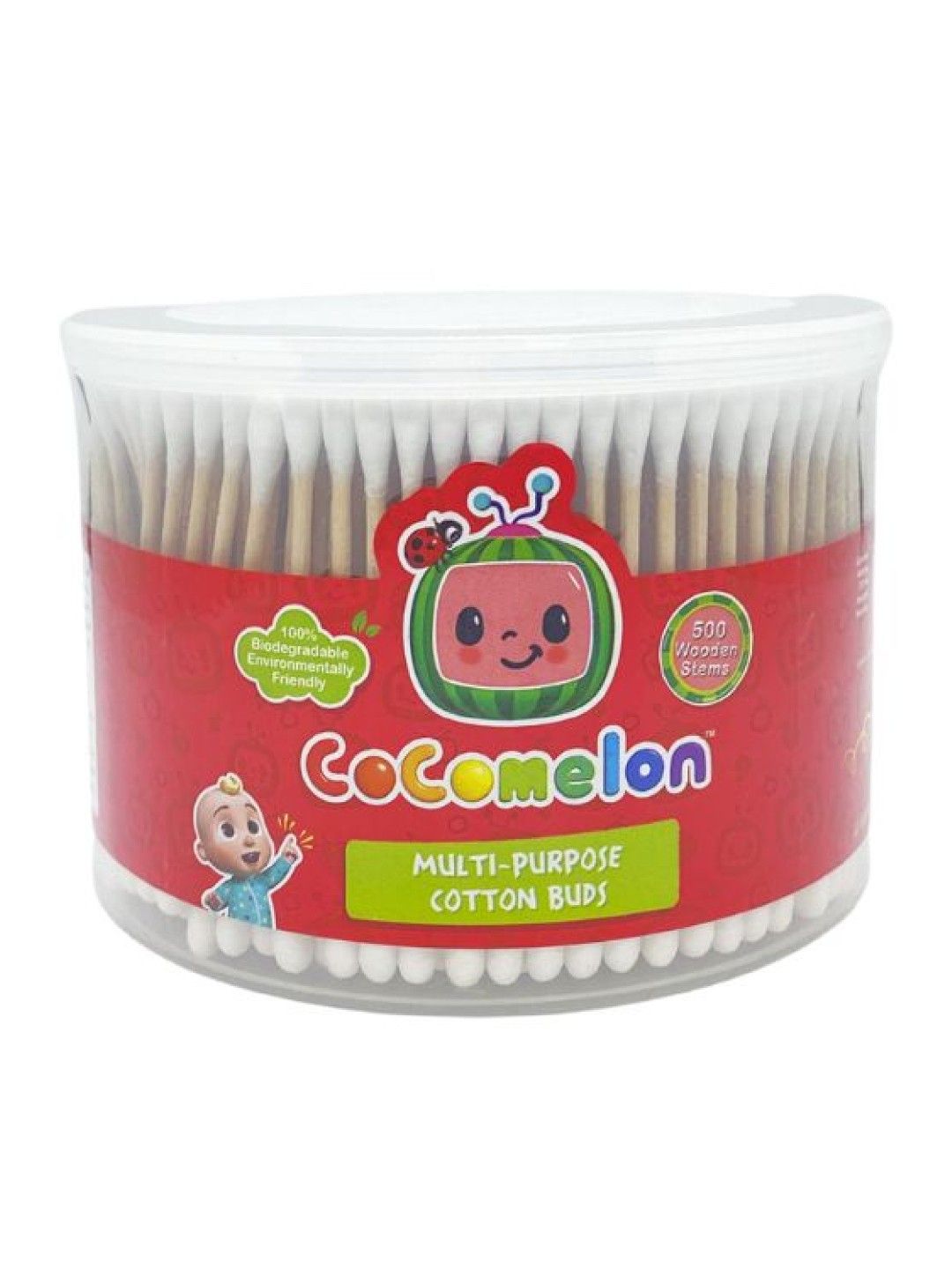 Cocomelon Multi-Purpose Cotton Buds (500 Wooden Stems)