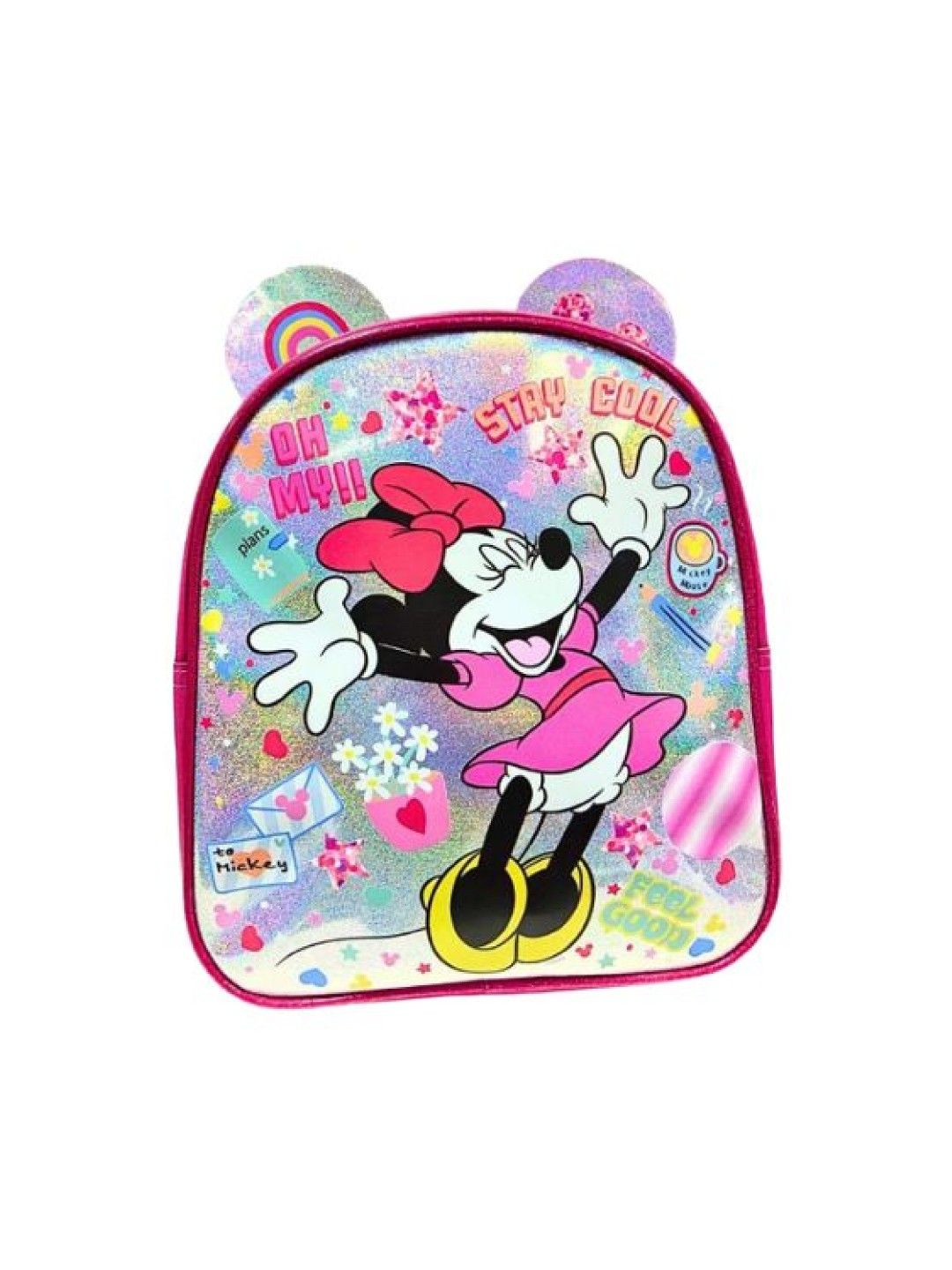 Disney Minnie Mouse Cute School Backpack (Pink- Image 1)