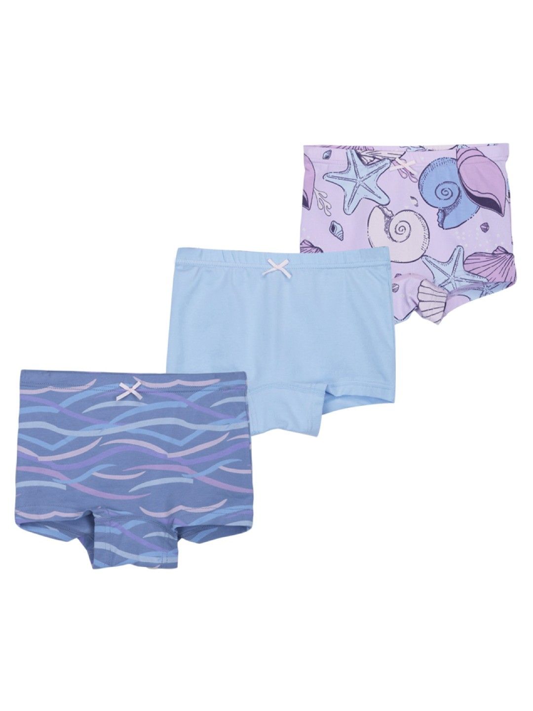 Meet My Feet Three-Pack Boyshorts - Under The Sea Collection