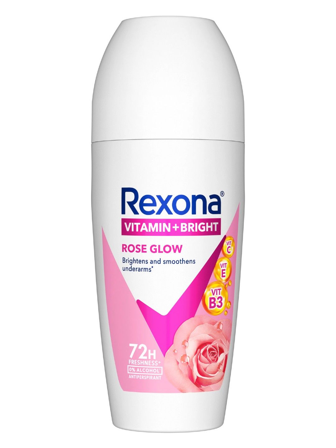 Rexona Women Deodorant Roll-On Natural Whitening Fresh Rose (45ml)
