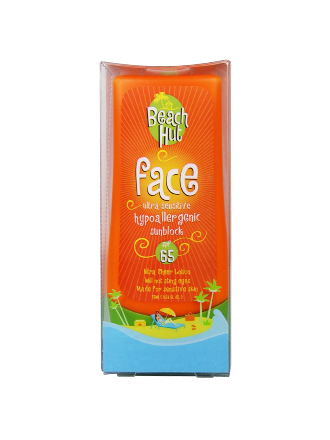 Beach Hut Face SPF65 Sunscreen Lotion 75ML (No Color- Image 1)