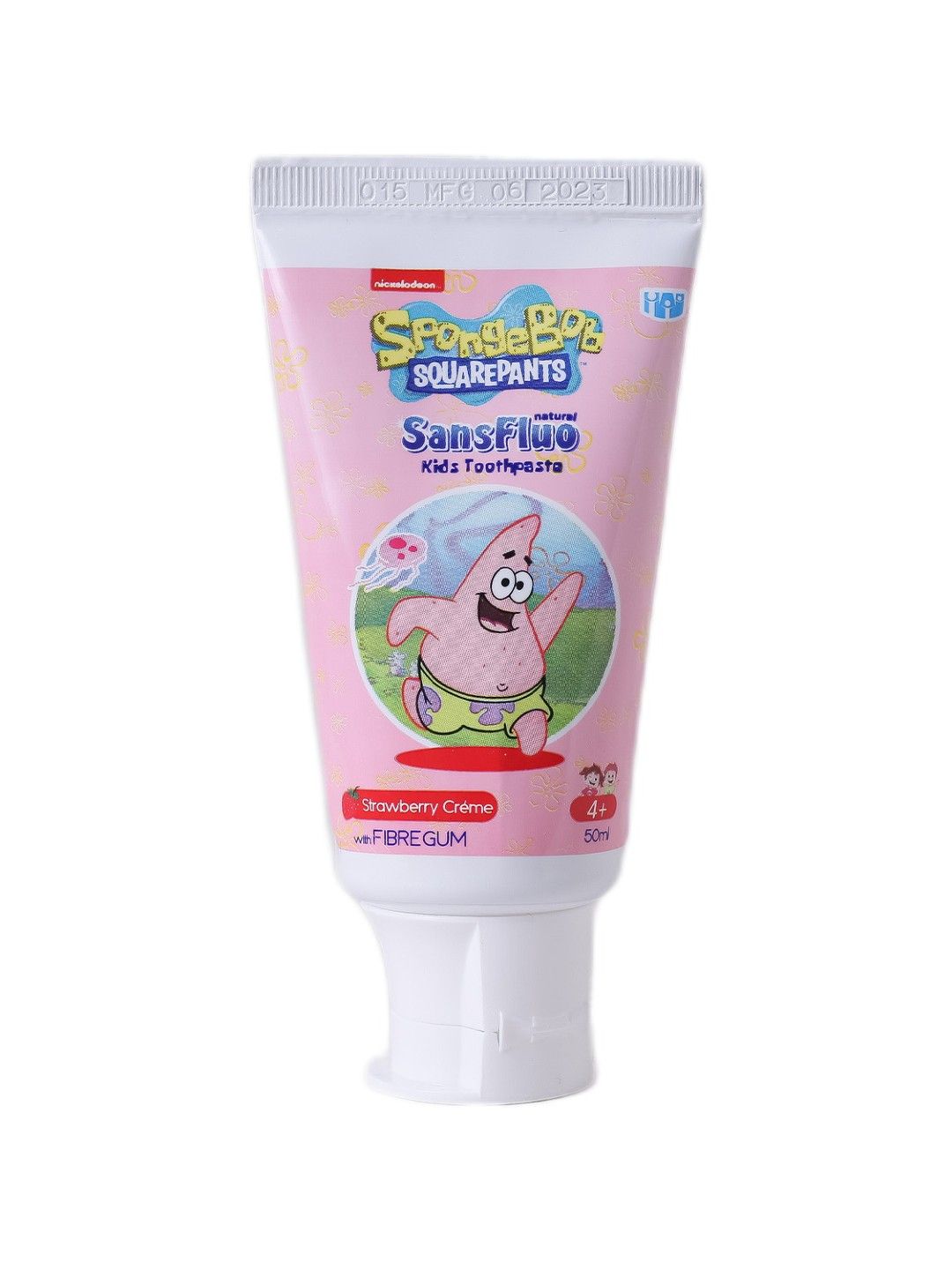 SansFluo Natural Kids Strawberry Creme Toothpaste (No Color- Image 2)