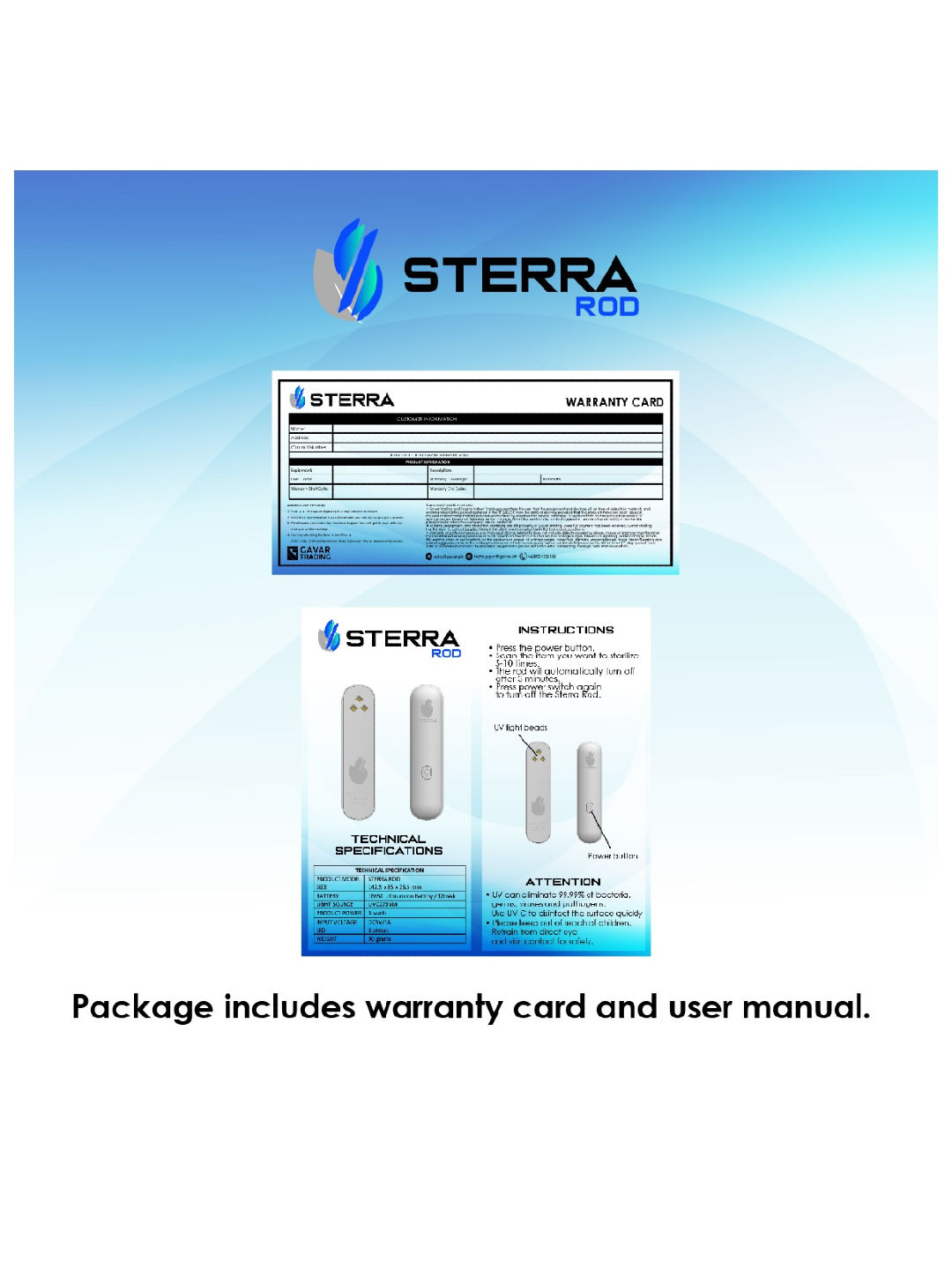 Sterra UV Portable Rod (No Color- Image 4)