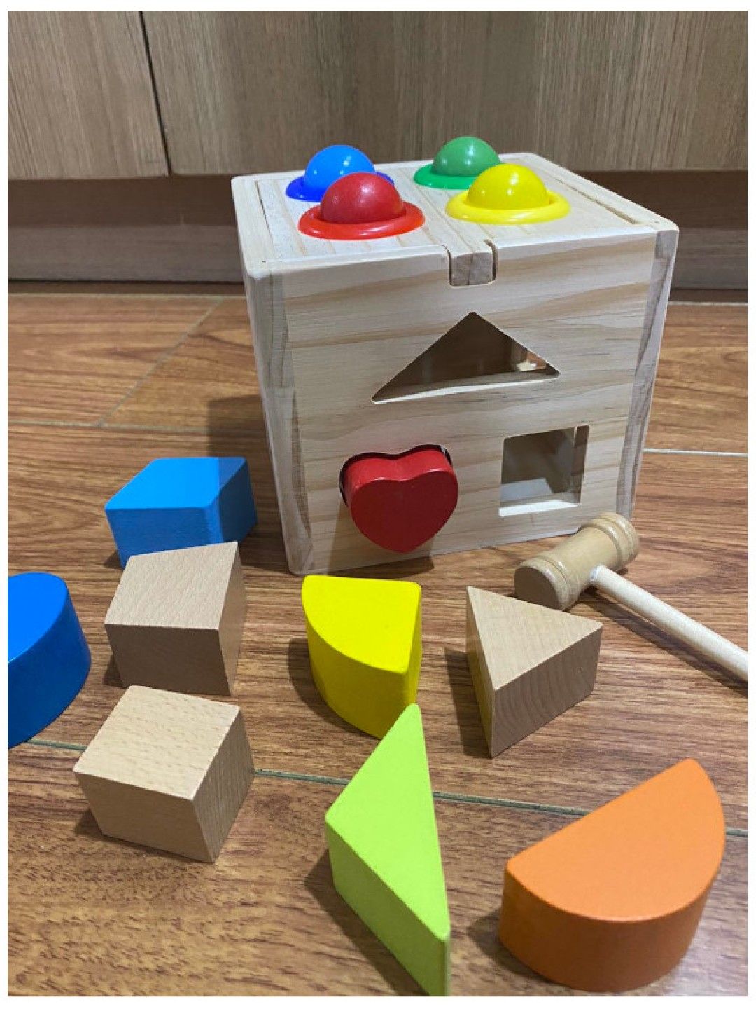 Hungry Hippo PH Shape Sorter with Mallet edamama