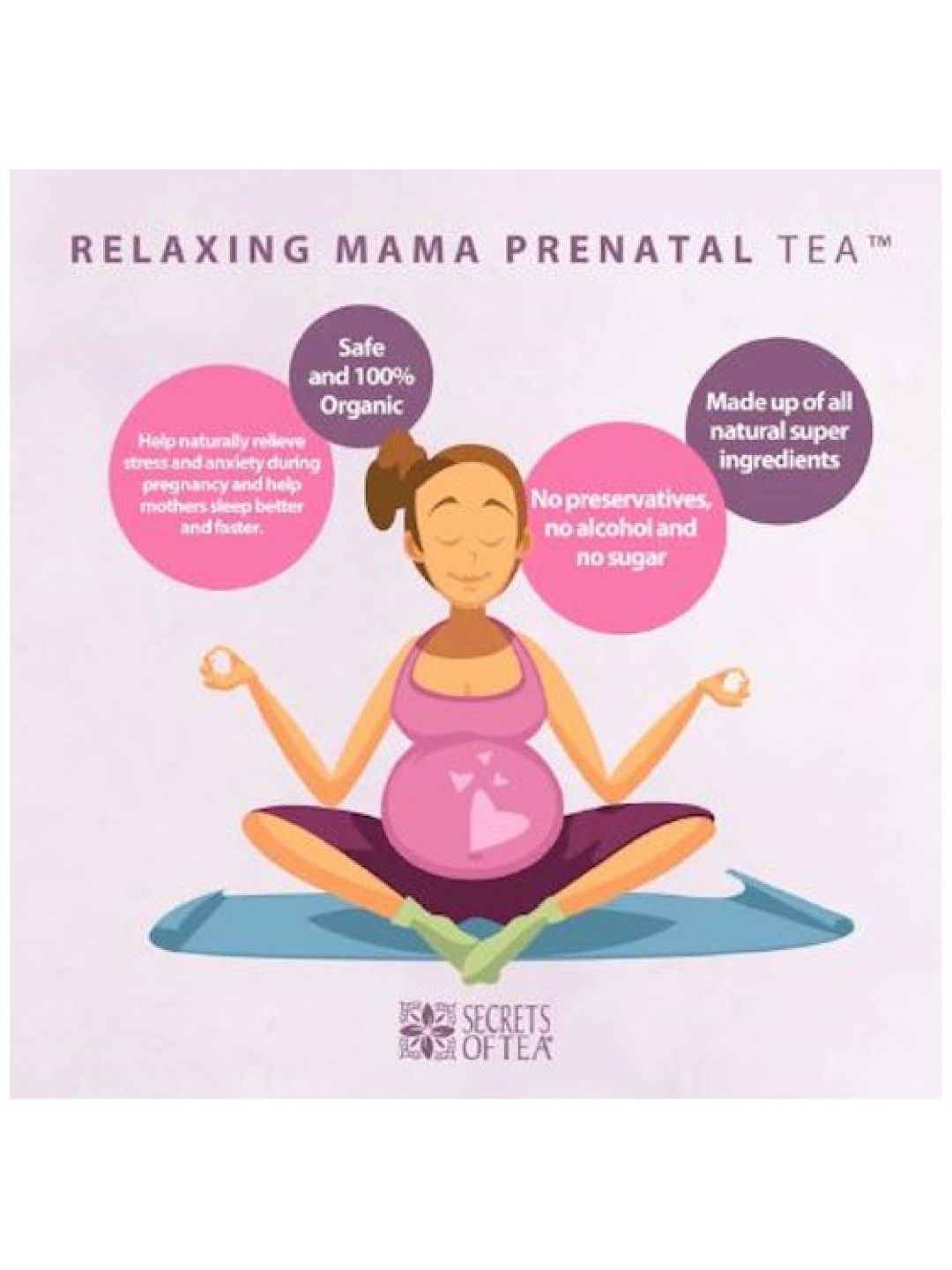 Secrets of Tea Relaxing Mama Prenatal and Postnatal Tea (No Color- Image 4)
