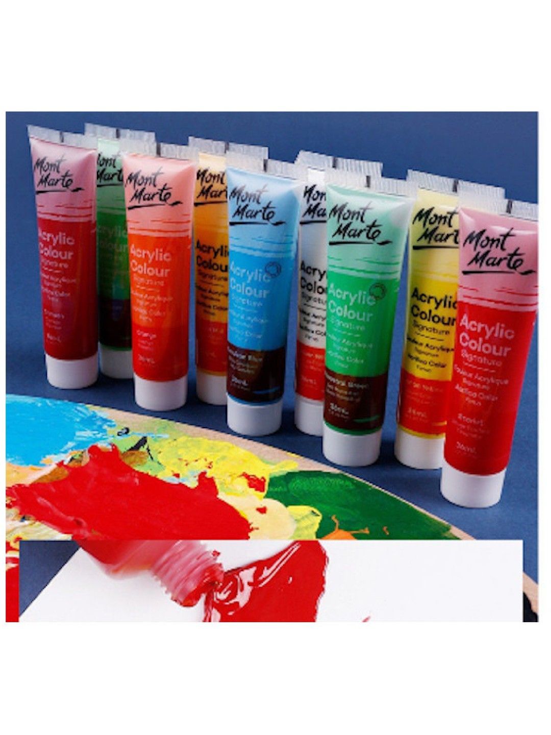 Mont Marte Acrylic Paint (18pcs) (No Color- Image 4)
