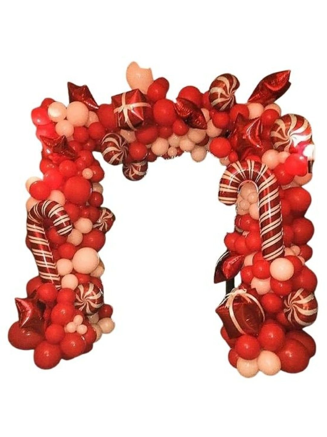 Party-Doh Christmas Candy Cane Holiday Balloon Decoration (137pcs) (No Color- Image 1)