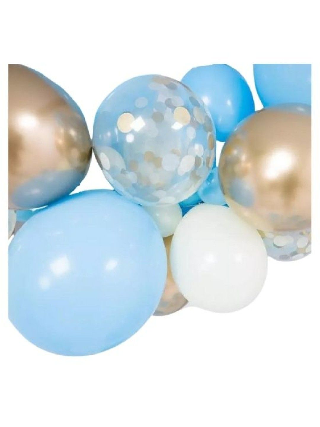 Party-Doh Blue, Gold, and White Balloon Arch Set (40pcs) (No Color- Image 4)