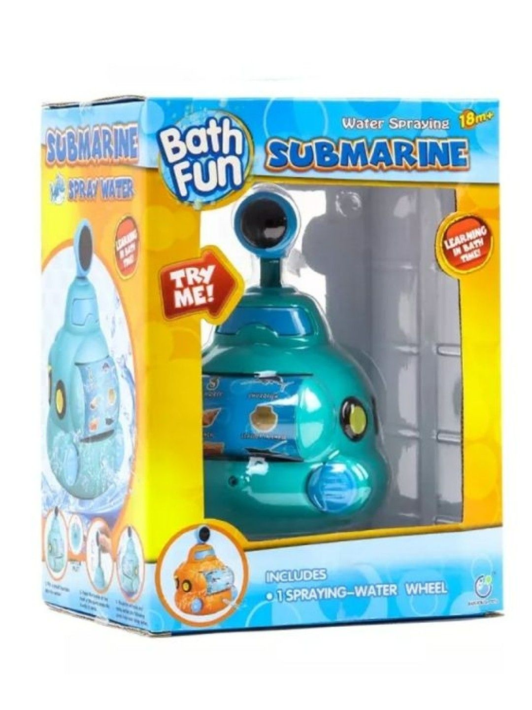 Bathfun Submarine Bath Toy (Blue- Image 2)