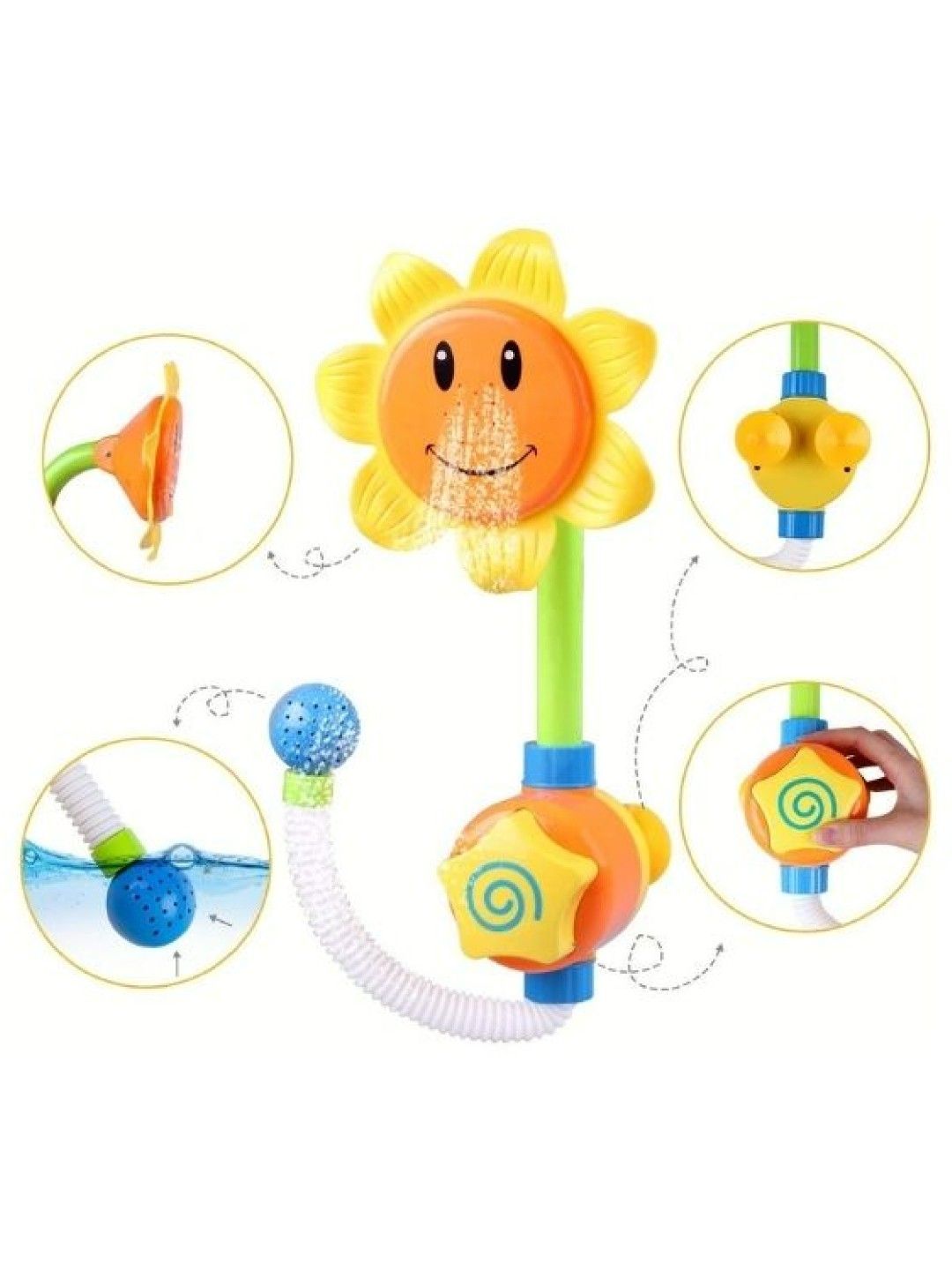 Bathfun Sunflower Fountain Bath Toy (No Color- Image 4)