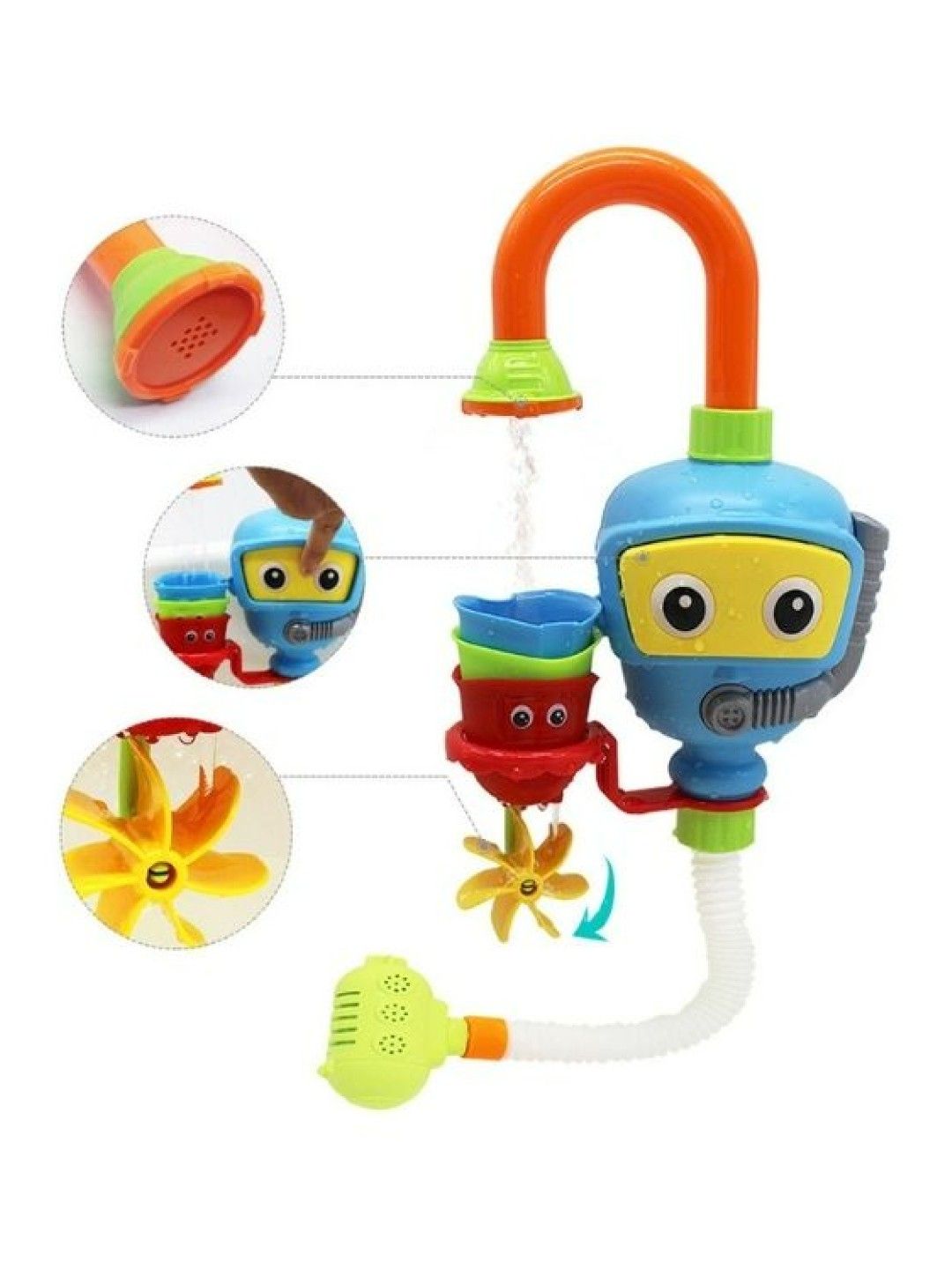 Bathfun Water Spraying Robot Fountain (Blue- Image 2)