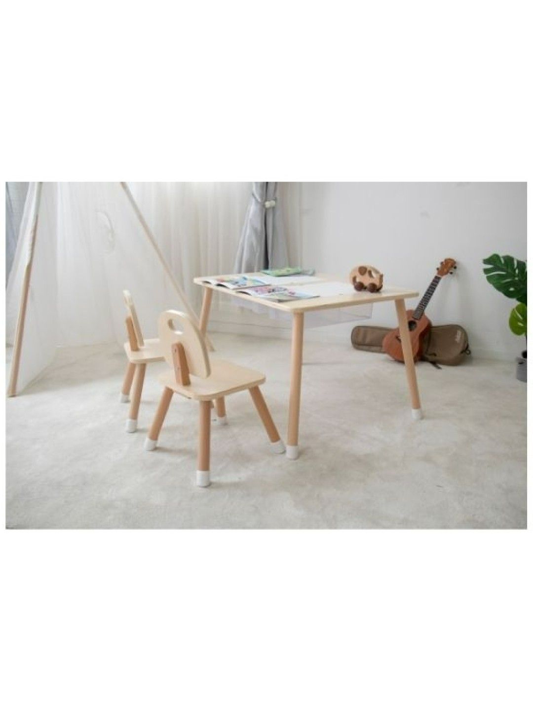 Kiddiestationph Alexa Sensory Table and Chair Set (Natural- Image 4)