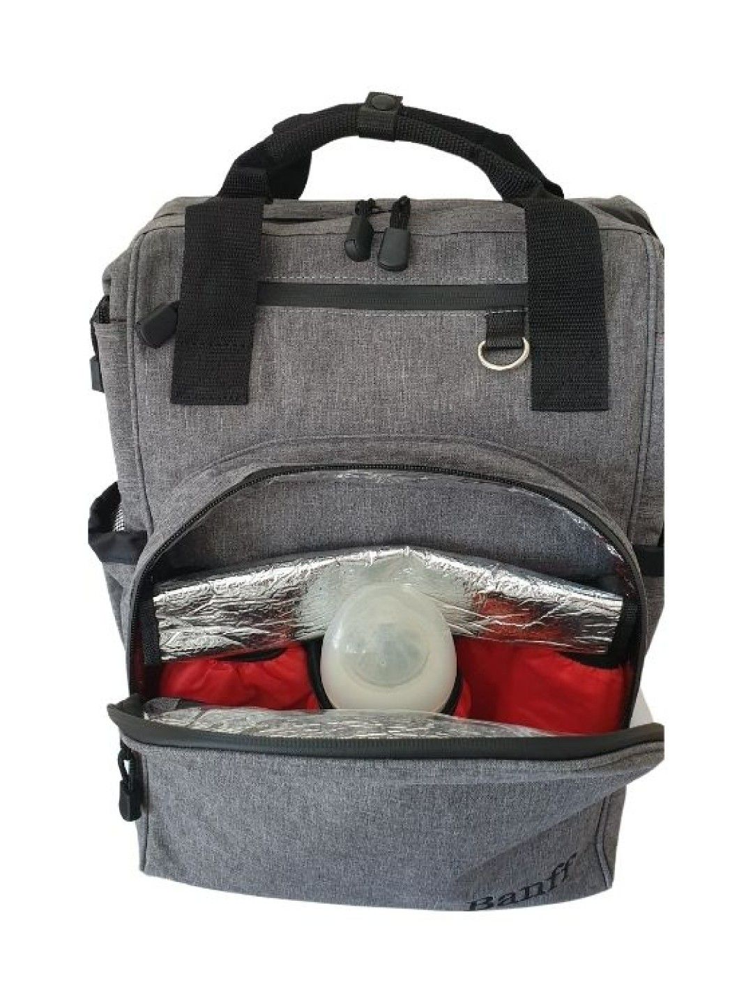 Banff Multifunctional Baby Bag (Grey- Image 3)