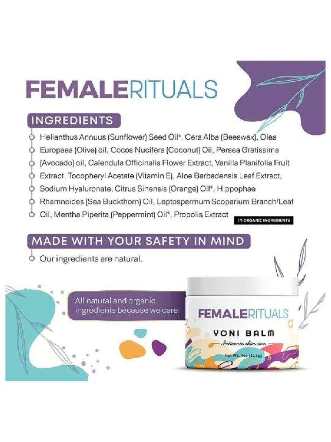 Female Rituals Yoni Balm (4oz) (No Color- Image 4)