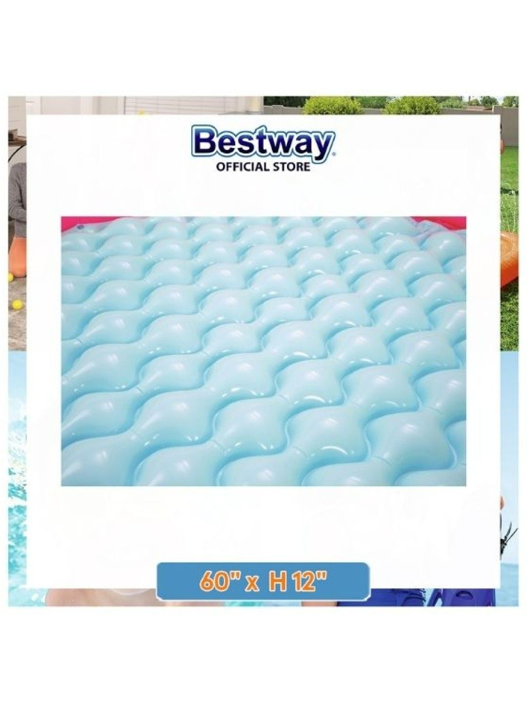 Bestway Multicolor Swimming Pool (60in x 60in x 12in) (No Color- Image 3)