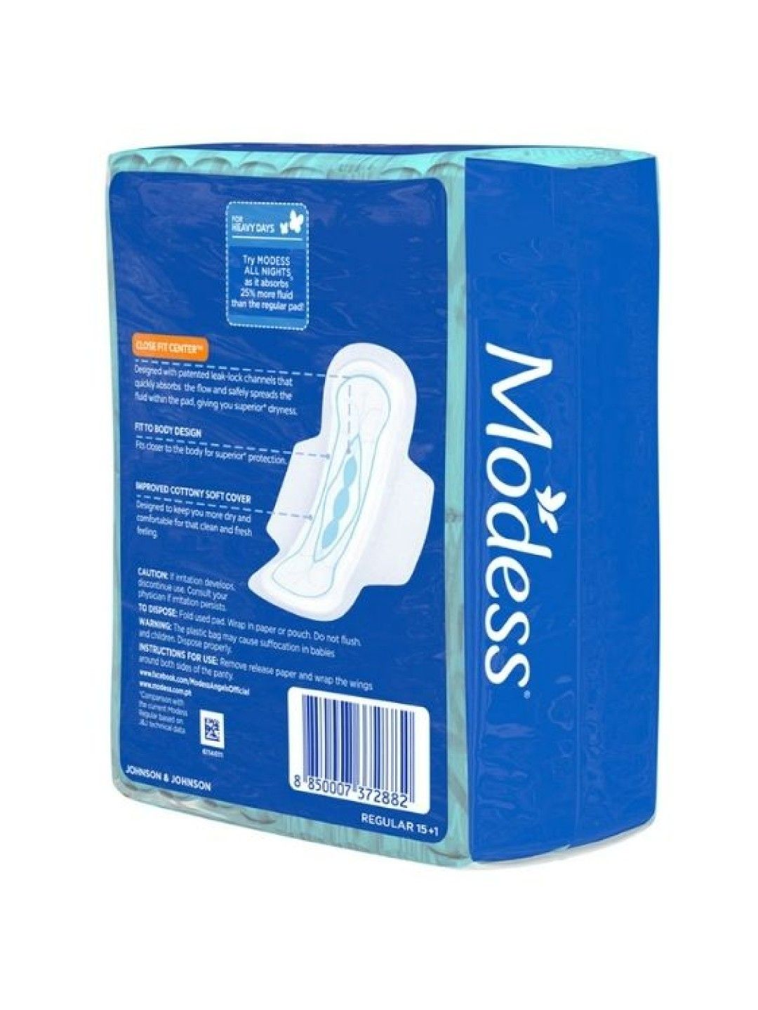 Modess Cottony Soft Maxi with Wings Sanitary Napkins (16s) (No Color- Image 3)