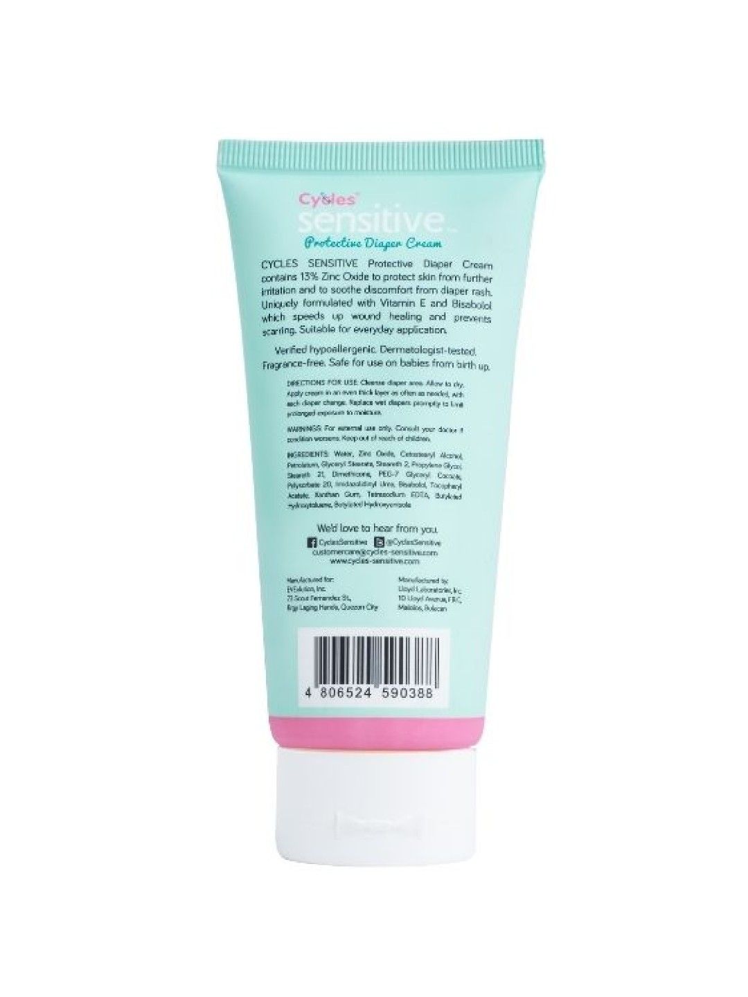 Cycles Sensitive Sensitive Protective Diaper Cream 80G (No Color- Image 2)