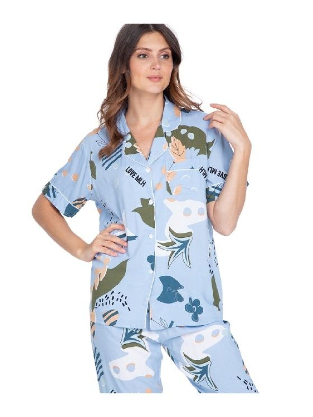 FEMINISM Bela Cotton Pajama Set (No Color- Image 4)