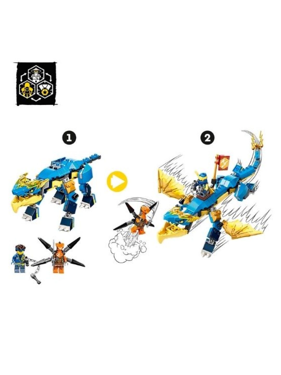 Lego Ninjago Jay’s Thunder Dragon Evo (Top 10) (No Color- Image 4)