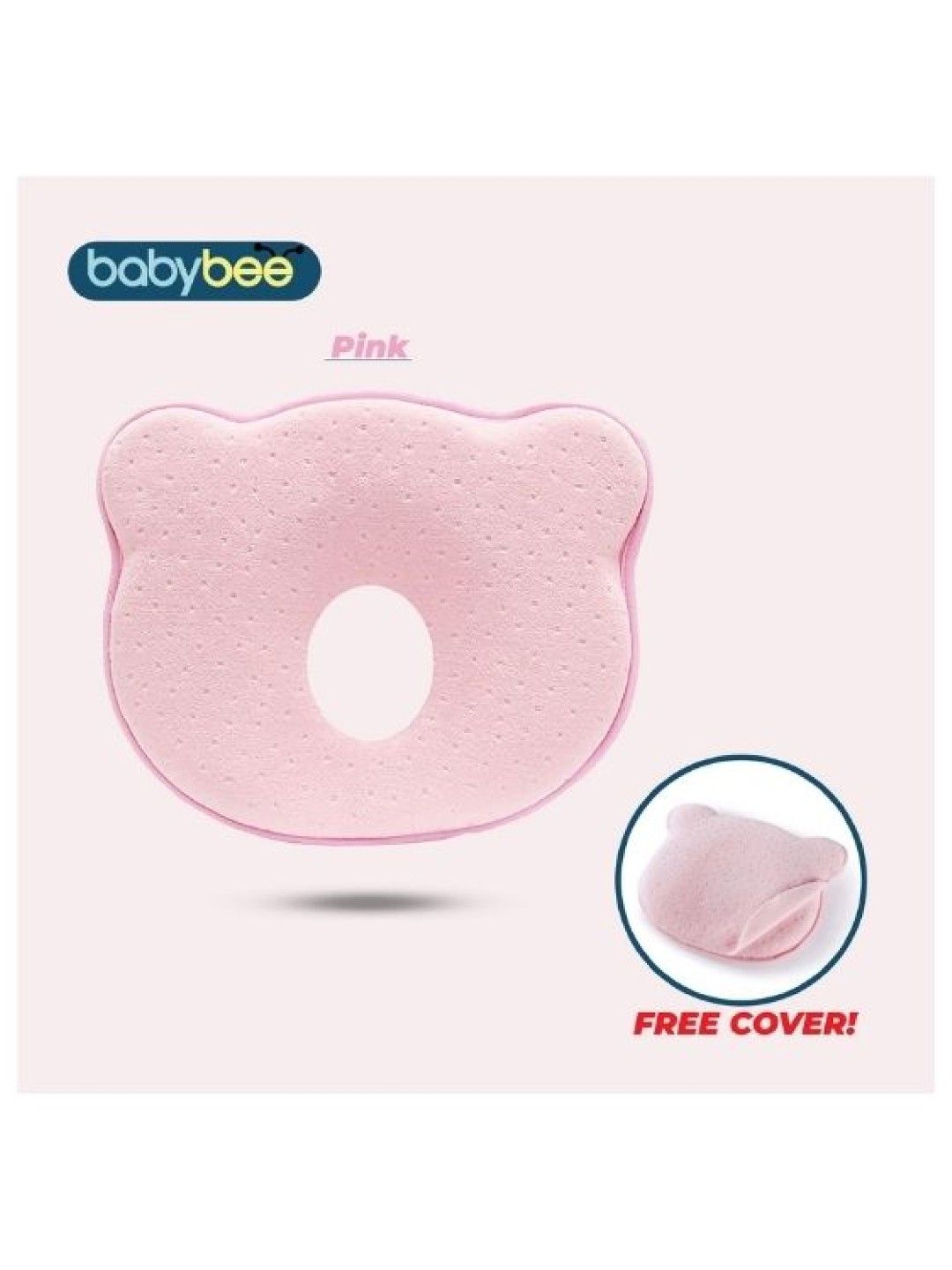 Babybee Philippines Memory Head Pillow (Pink- Image 2)