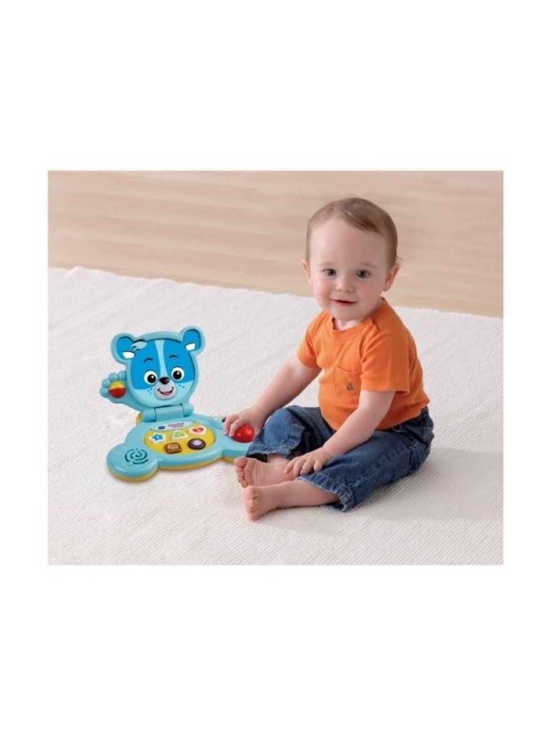 VTech Baby Bear Laptop Toy - Blue (No Color- Image 4)