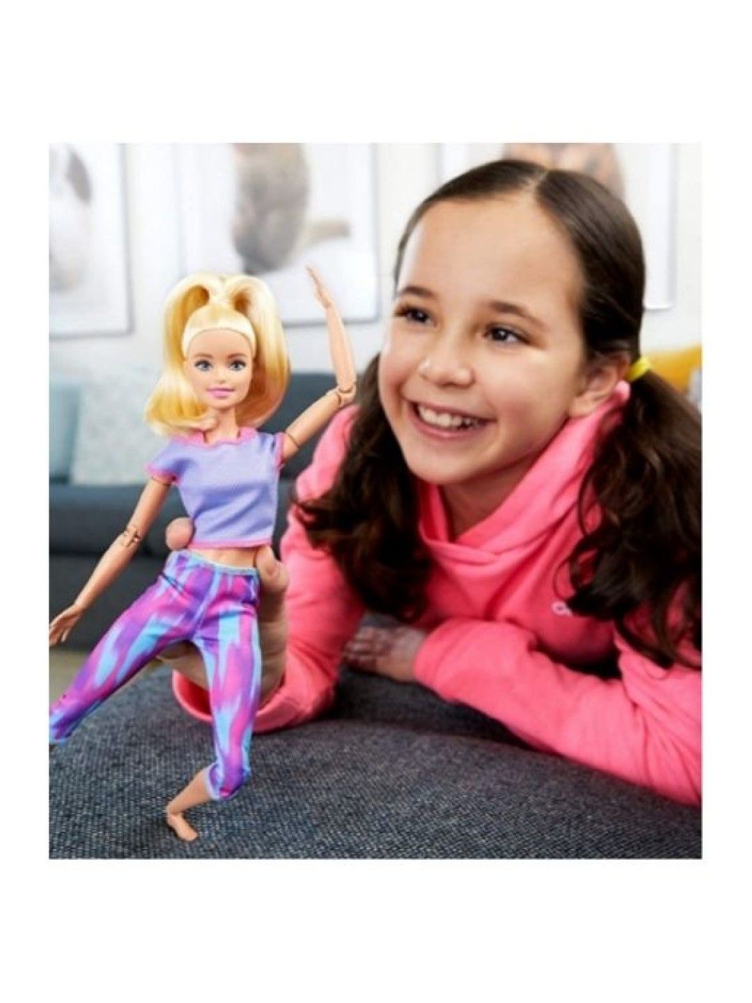 Barbie Made To Move Doll With Pink Dye Pants (No Color- Image 4)