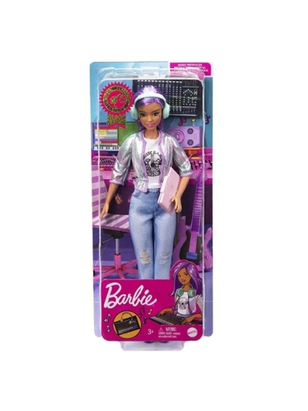 Barbie Career Of The Year 2021 Music Producer - Purple Hair (No Color- Image 4)