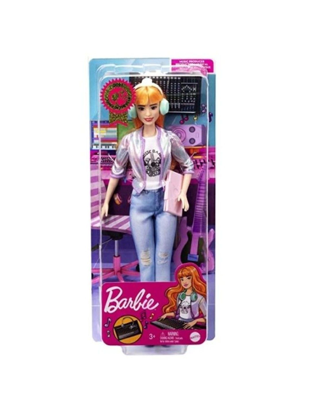 Barbie Career Of The Year 2021 Music Producer - Orange Hair (No Color- Image 4)