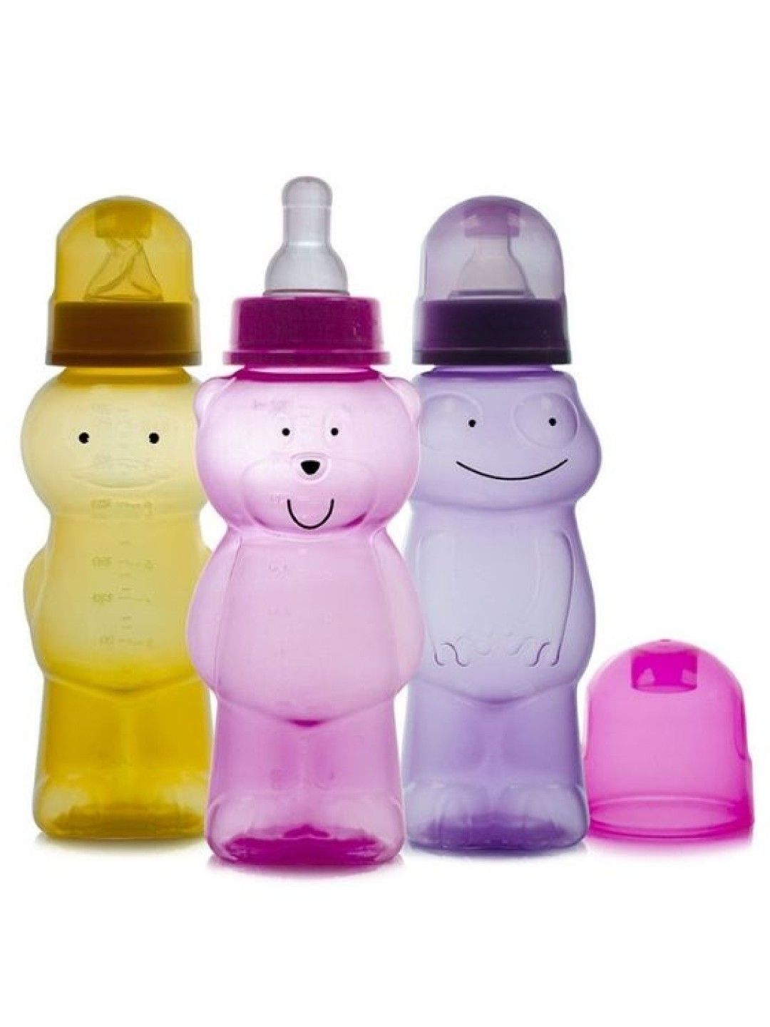 Coral Babies Character Feeding Bottes Pink (8 oz) (No Color- Image 2)