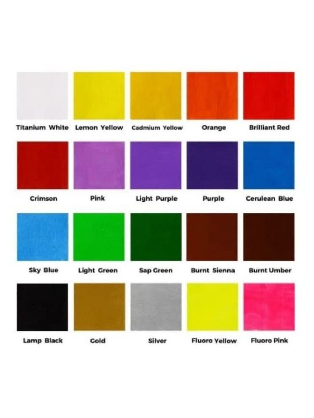 Mont Marte Fabric Paint (20 pcs) (No Color- Image 4)