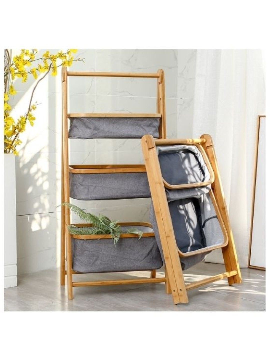 Knus PH 2 Tier Storage Organizer Foldable Rack (No Color- Image 4)