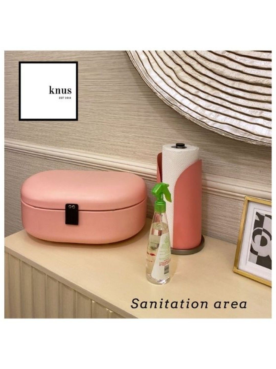 Knus PH Paper Towel Holder (Punch Pink- Image 3)