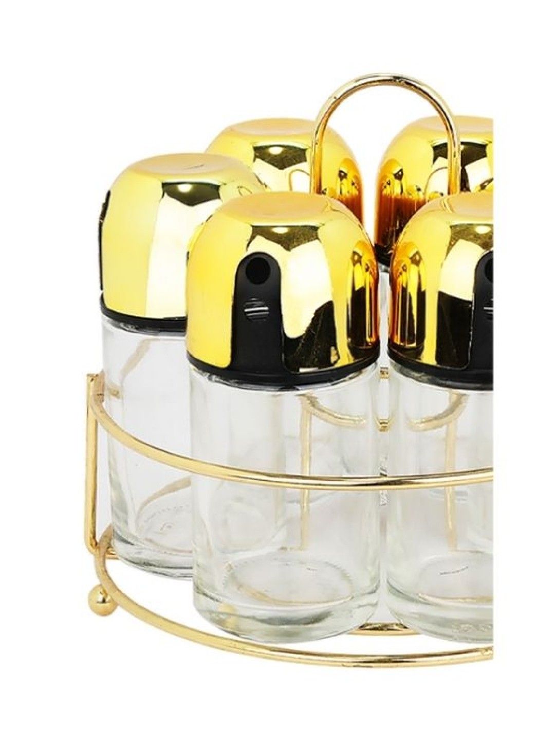 Sunbeams Lifestyle Slique Premium Gold Spice Jars Set Of 6 Kitchen Organizer (100 ml) (No Color- Image 4)